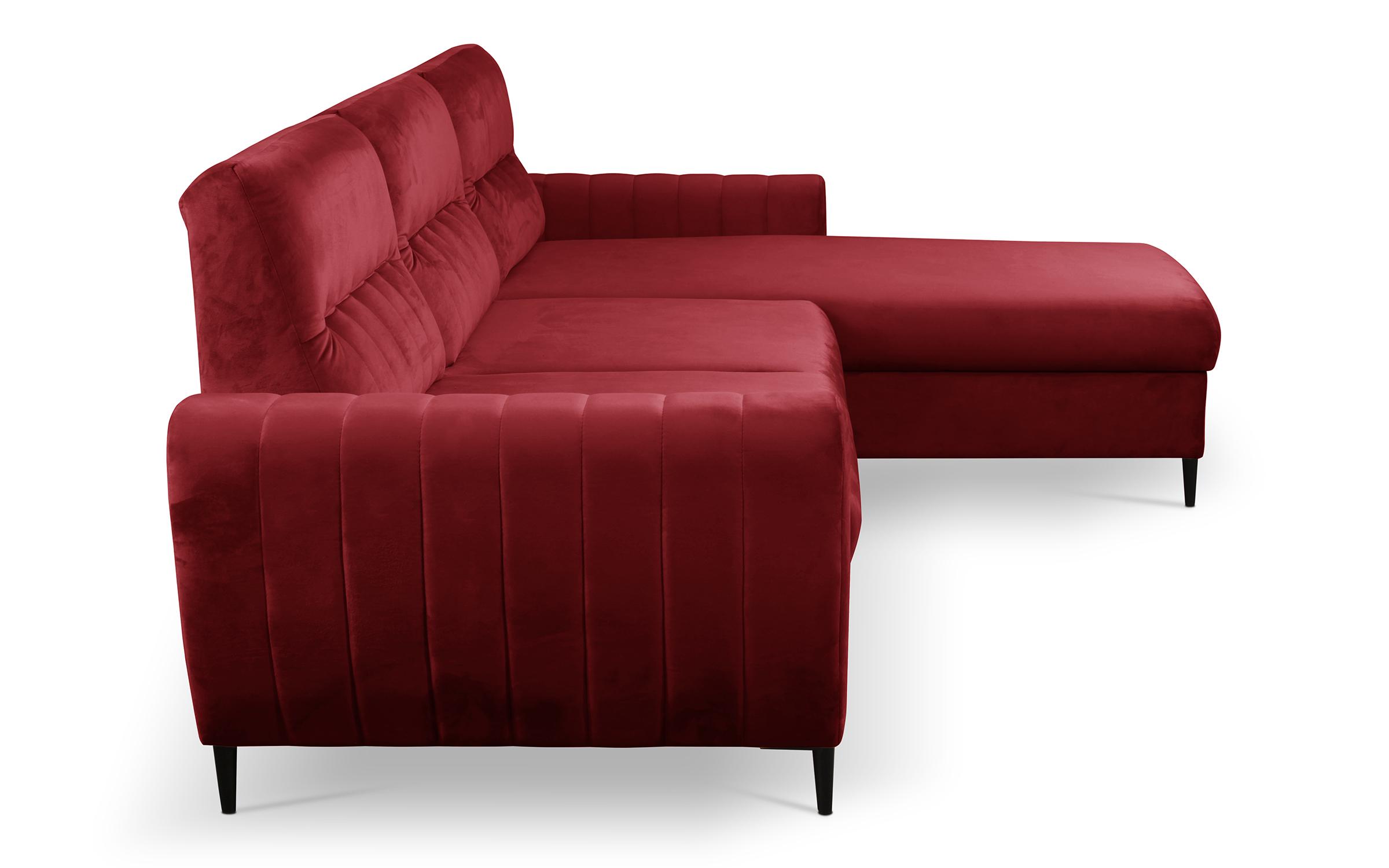 Γωνιακός καναπές Karneol, κόκκινο  5